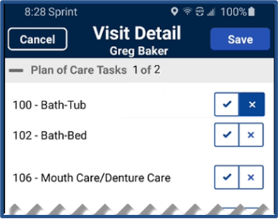 Review Plan of Care Tasks and then click Save Review Plan of Care Tasks and then click Save