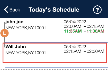 Clock In – Visit 2 Clock In – Visit 2