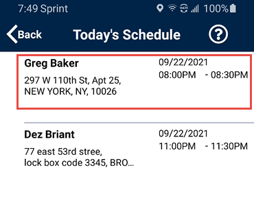 Today's Schedule Today's Schedule