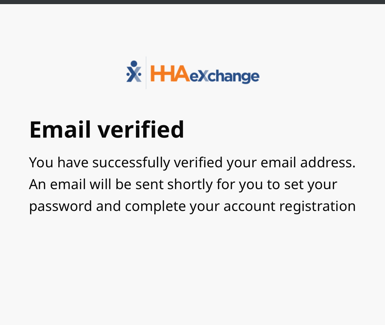 verification success message verification success message