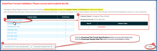 Validation Window