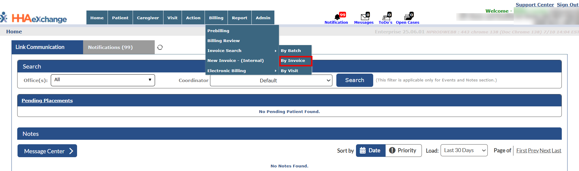 Invoice Search By Invoice
