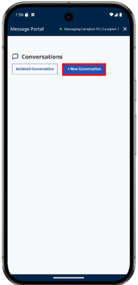 + New Conversation Button