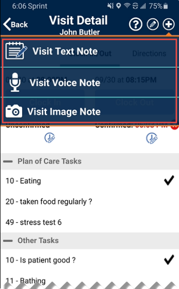 Add a Text, Voice, or Image Note