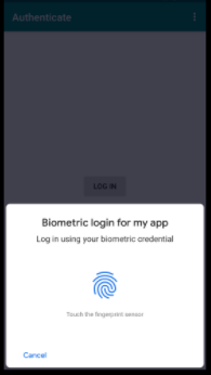 Sample biometric page