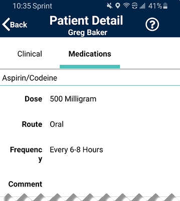 Patient Details: Medications