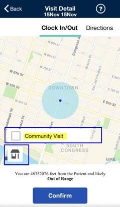 Community Visit Option