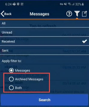 Messages Filter