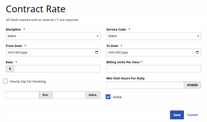 Contract Rate Contract Rate
