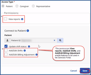 Save the New Services Portal User Save the New Services Portal User