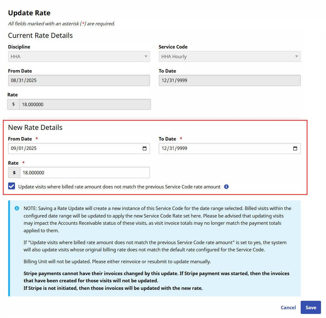 Update Rate Window District Area Rate Fields Update Rate Window District Area Rate Fields