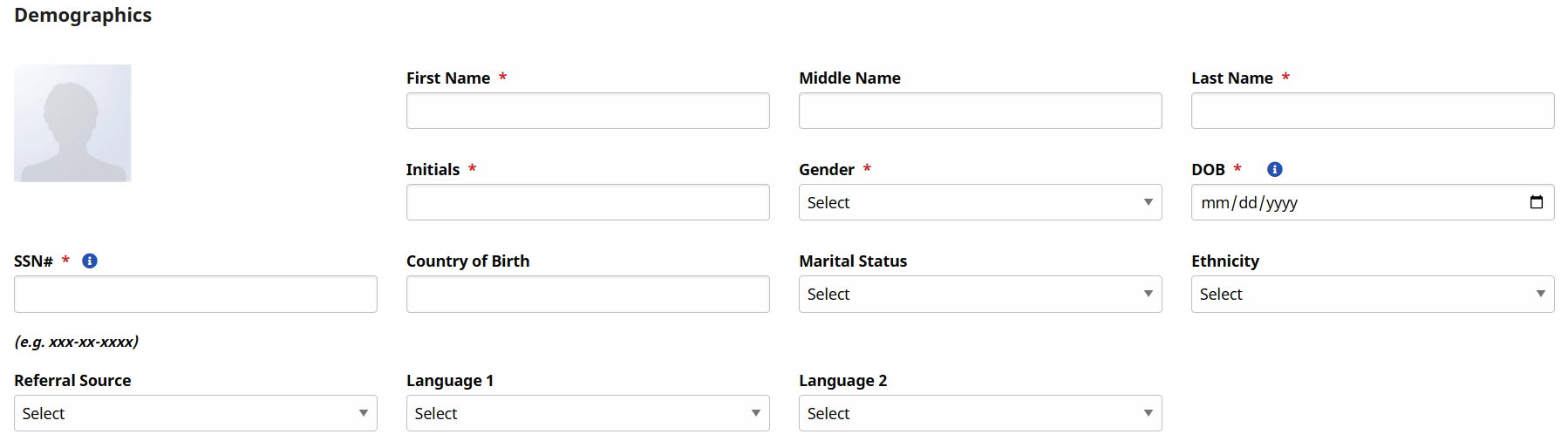 Trainee Demographics Section Trainee Demographics Section