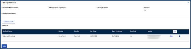 Trainee Profile I9 and Medical Sections Trainee Profile I9 and Medical Sections