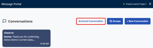 Archived Conversation Button