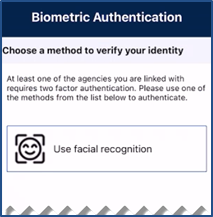 Facial Recognition Required Facial Recognition Required