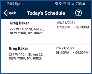Today's Schedule Today's Schedule