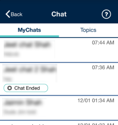 Chat Ended Label Chat Ended Label