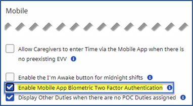 Office Setup: Mobile: Enable Mobile App Biometric 2FA Checkbox Office Setup Mobile Enable Mobile App Biometric 2FA Checkbox