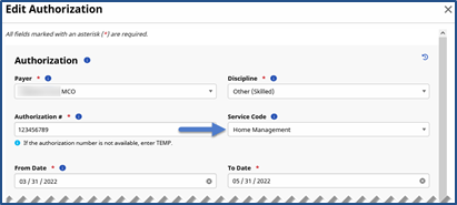 New Authorization New Authorization