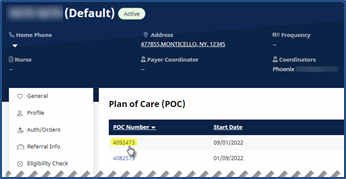 Patient POC Patient POC