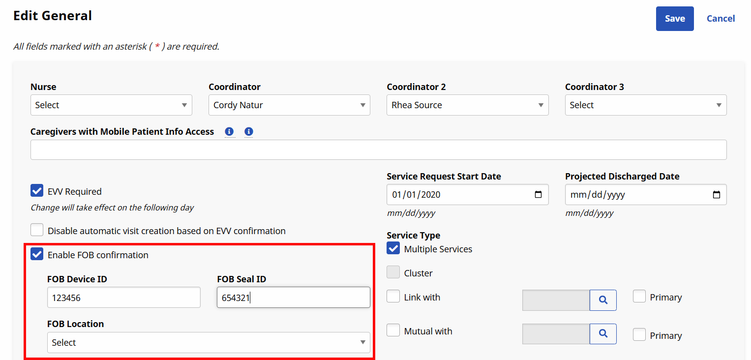 Enable FOB Confirmation Checkbox Field and FOB Seal ID Field Enable FOB Confirmation Checkbox Field and FOB Seal ID Field
