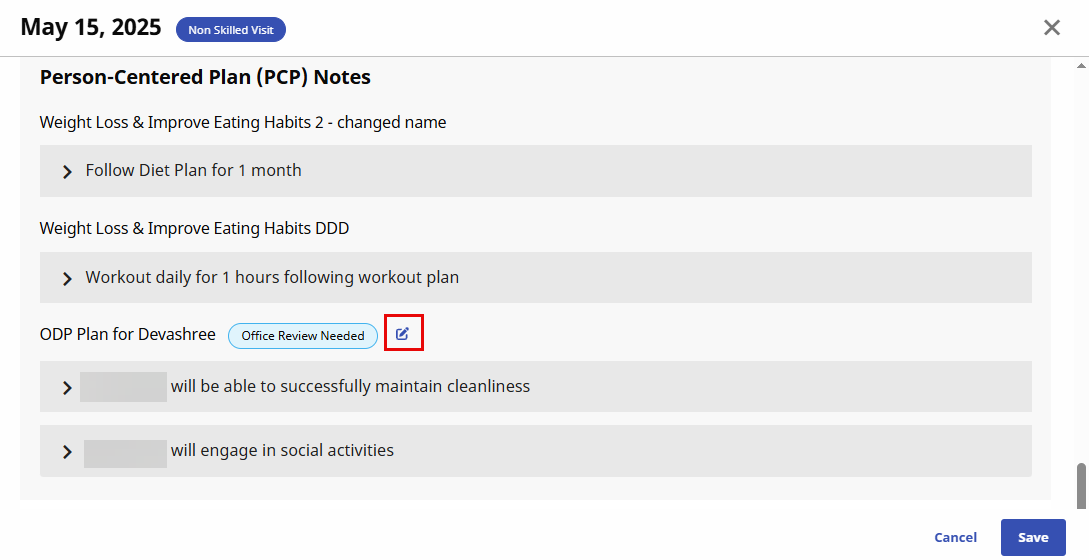 Person-Centered Plan (PCP) Notes Person-Centered Plan (PCP) Notes