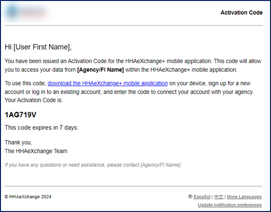 Activation Code from Email Activation Code from Email