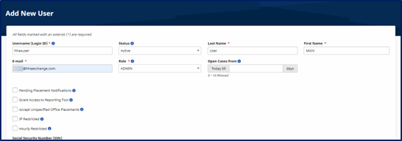 User Management Add New User User Management Add New User
