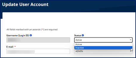 User Management Deactivate User Account User Management Deactivate User Account
