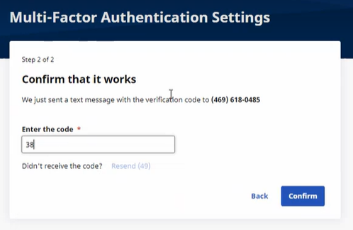 Phone Number Setup – Step 2 Phone Number Setup – Step 2
