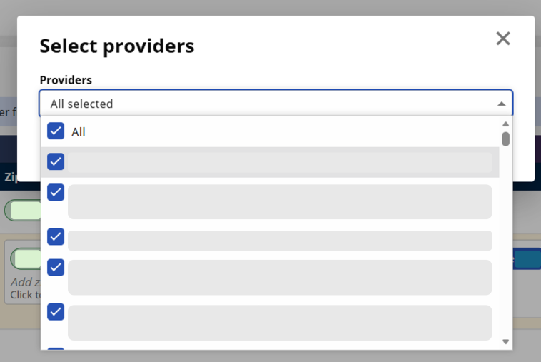 Providers Configuration