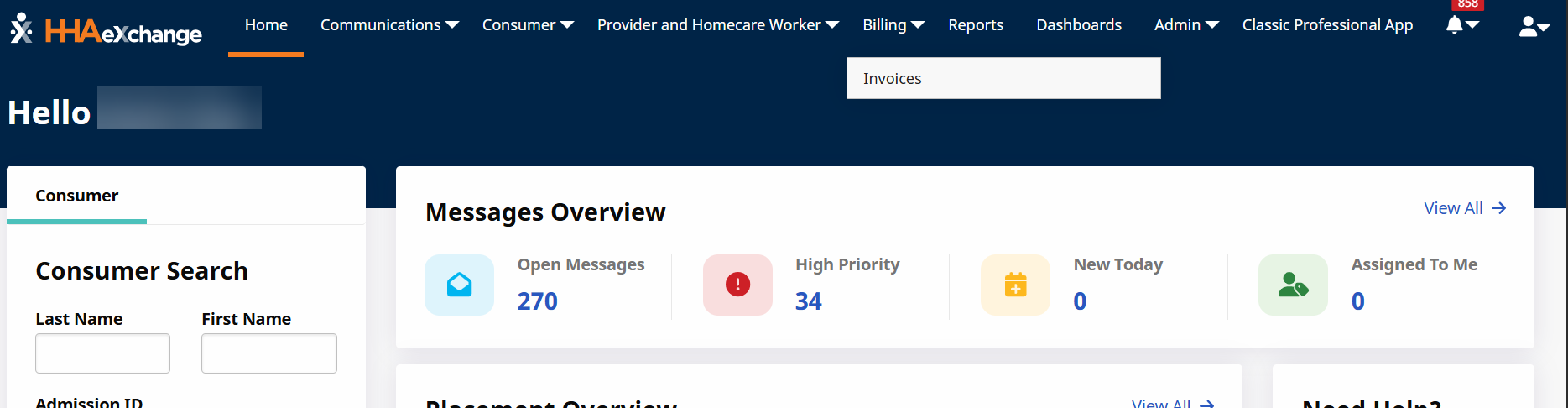 Payer Invoice Search Payer Invoice Search