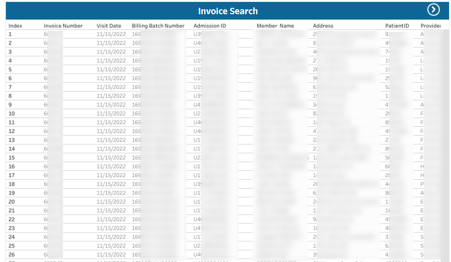 Invoice Search by Invoice Number Results Invoice Search by Invoice Number Results