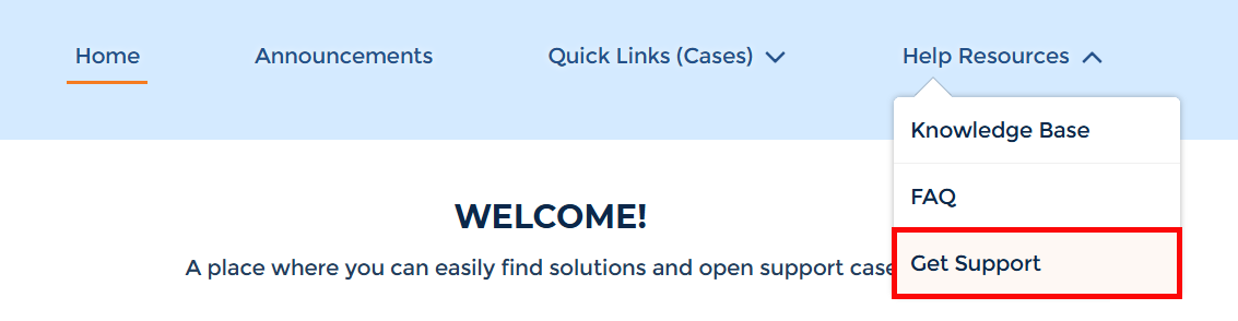 Help Resources Menu Help Resources Menu