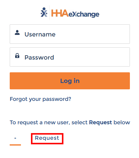 Request a New User Request a New User