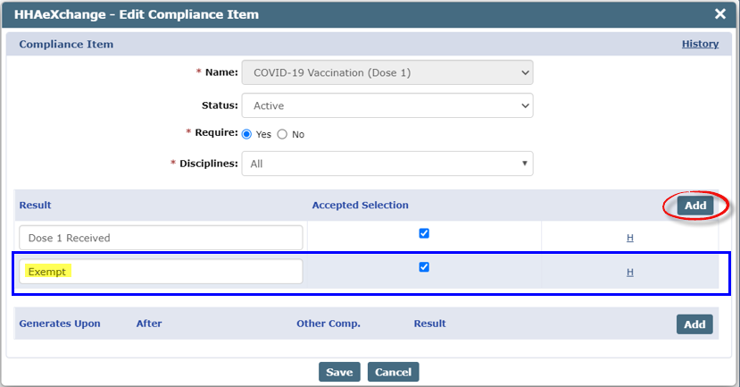 Adding Exempt Value