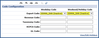 Inactive Export Codes