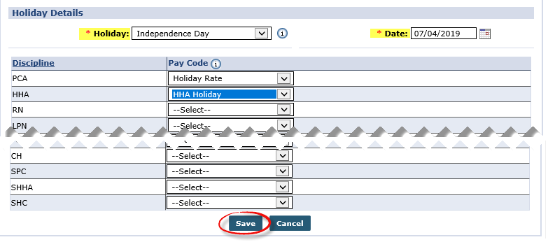 New Holiday Rate