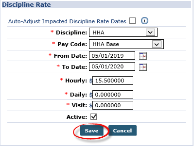 Discipline Rate Window