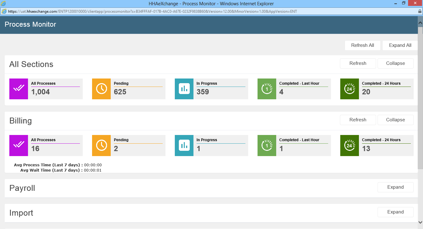 Expanded Billing Section