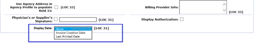 HCFA 1550 – Contract-Level Setup