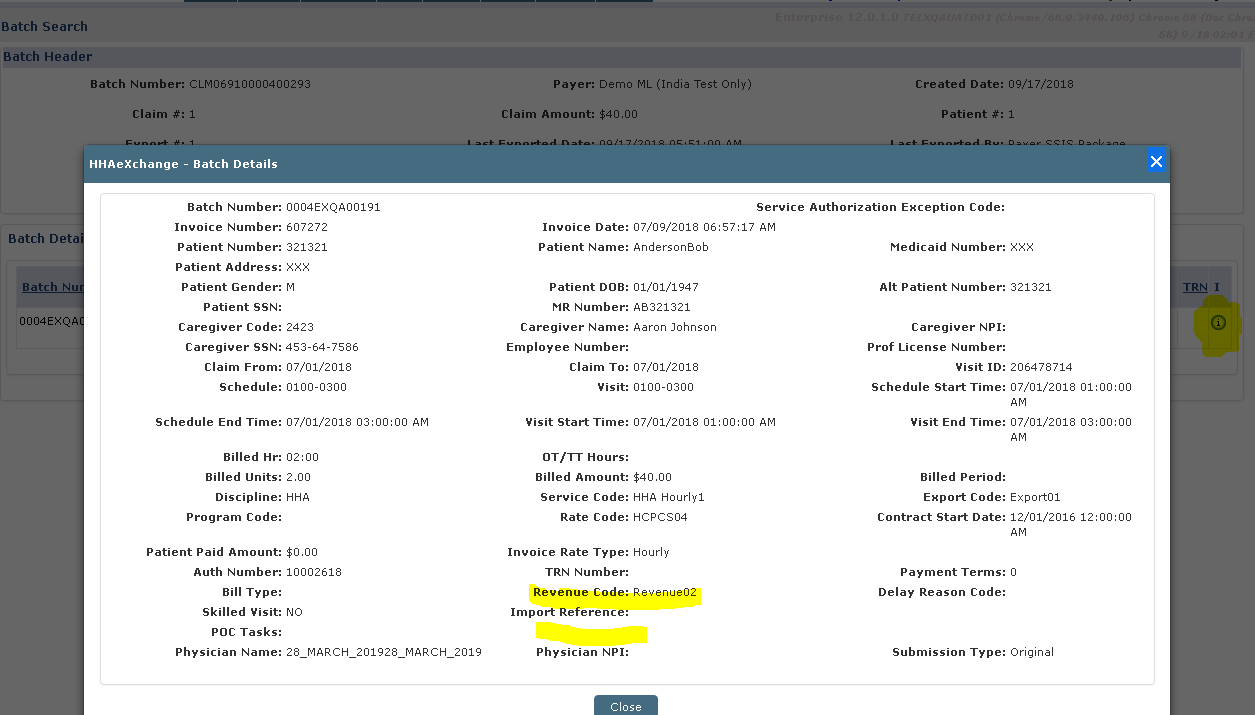 Batch Details