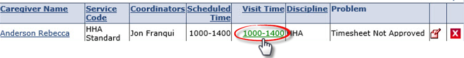 Timesheet Not Approved