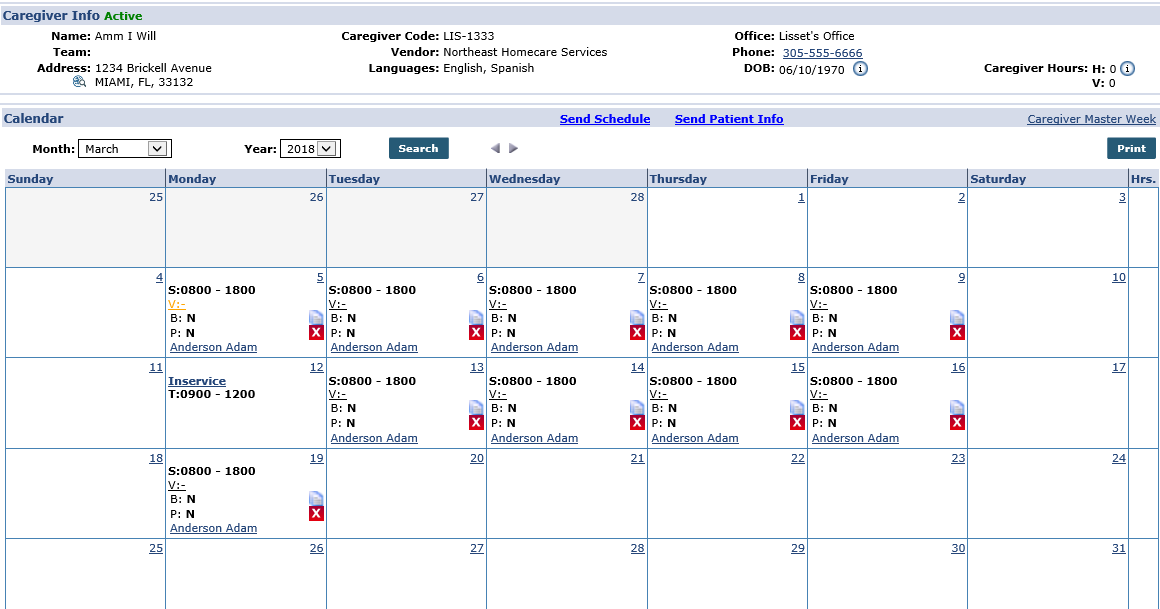 The Caregiver’s Calendar