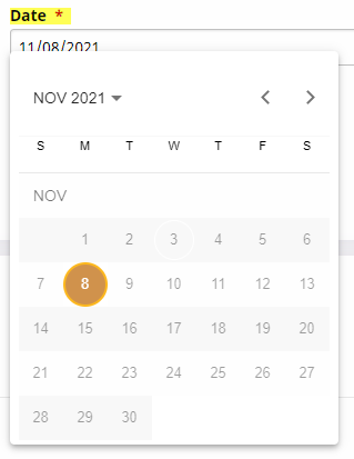 Date Field: Scheduled Visit(s)