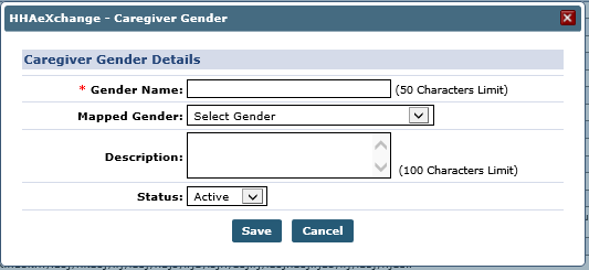 Caregiver Gender Window