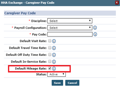 Caregiver Pay Code Window