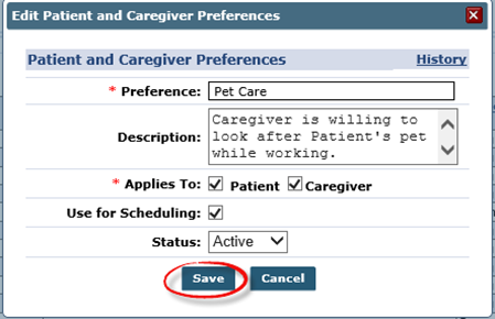 Patient and Caregiver Preferences