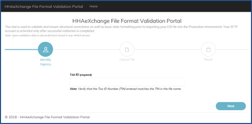  File Format Validation Portal Job