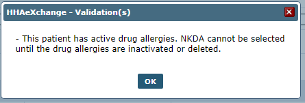 NKDA Selected Validations